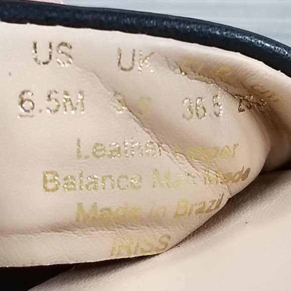 27 EDIT Naturalizer Iriss Ankle Strap Sandals, Black Leather, Womens Size 6.5 M - Picture 14 of 16